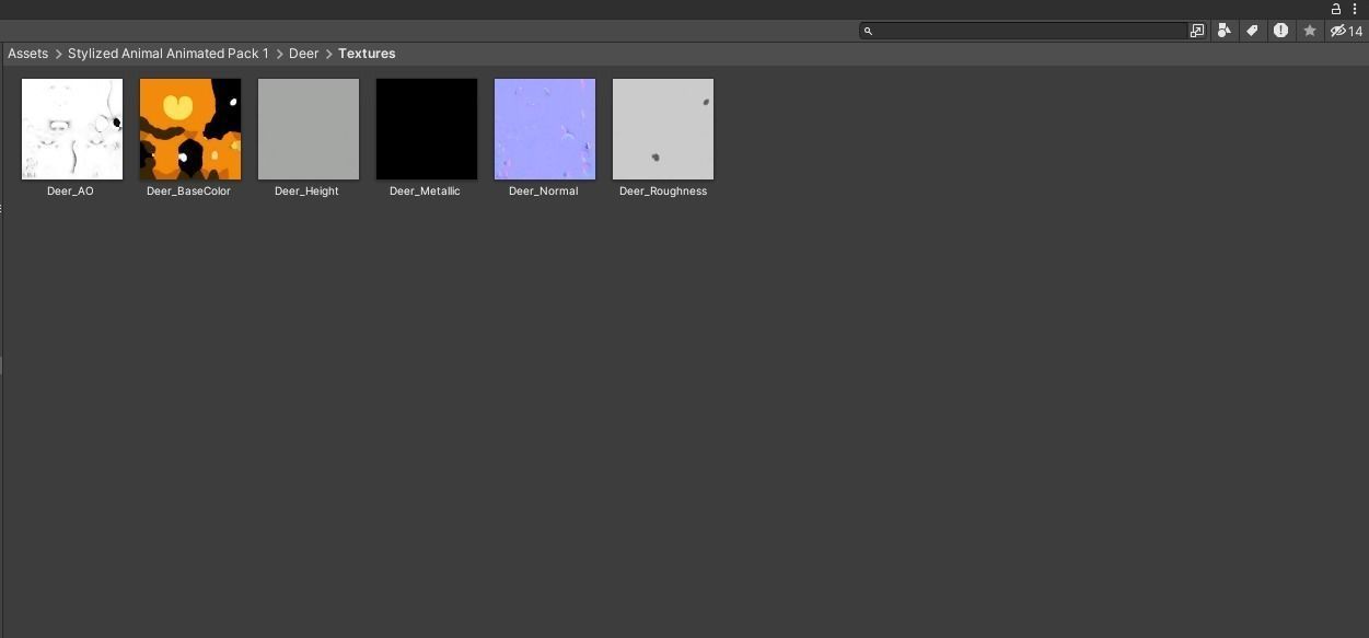 Stylized Deer Animated v001 Low-poly 3D model_11