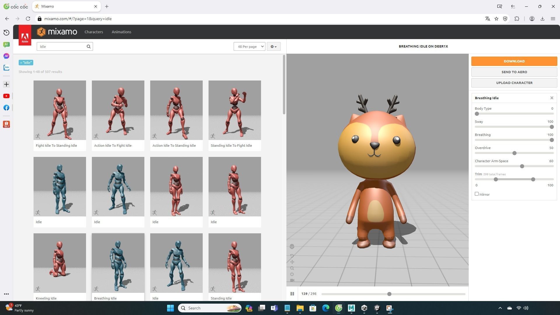 Stylized Deer Animated v001 Low-poly 3D model_2