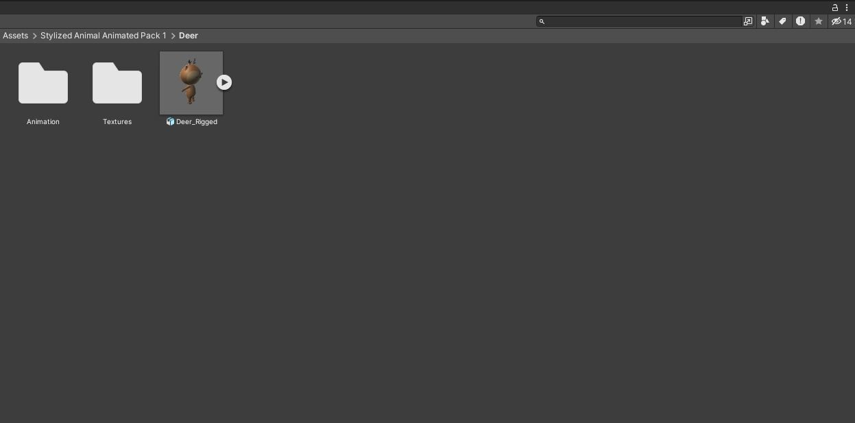 Stylized Deer Animated v001 Low-poly 3D model_10
