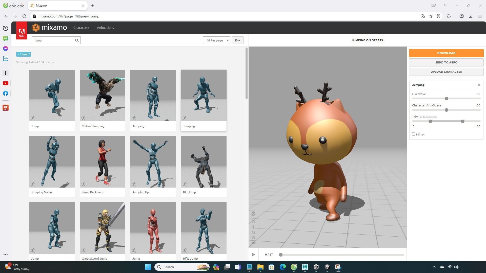 Stylized Deer Animated v001 Low-poly 3D model_6