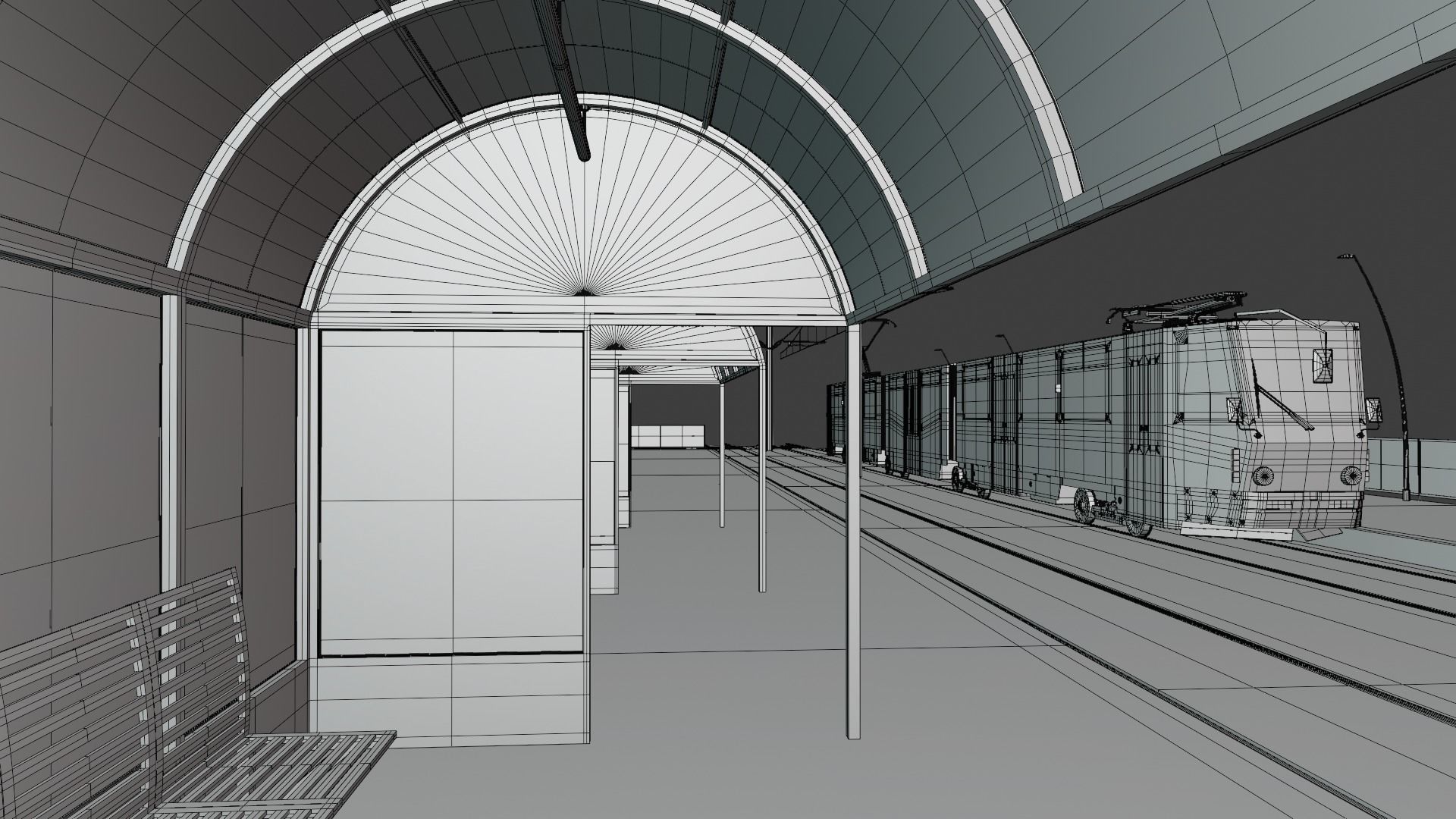 KT8D5 tram stop 3D model_10