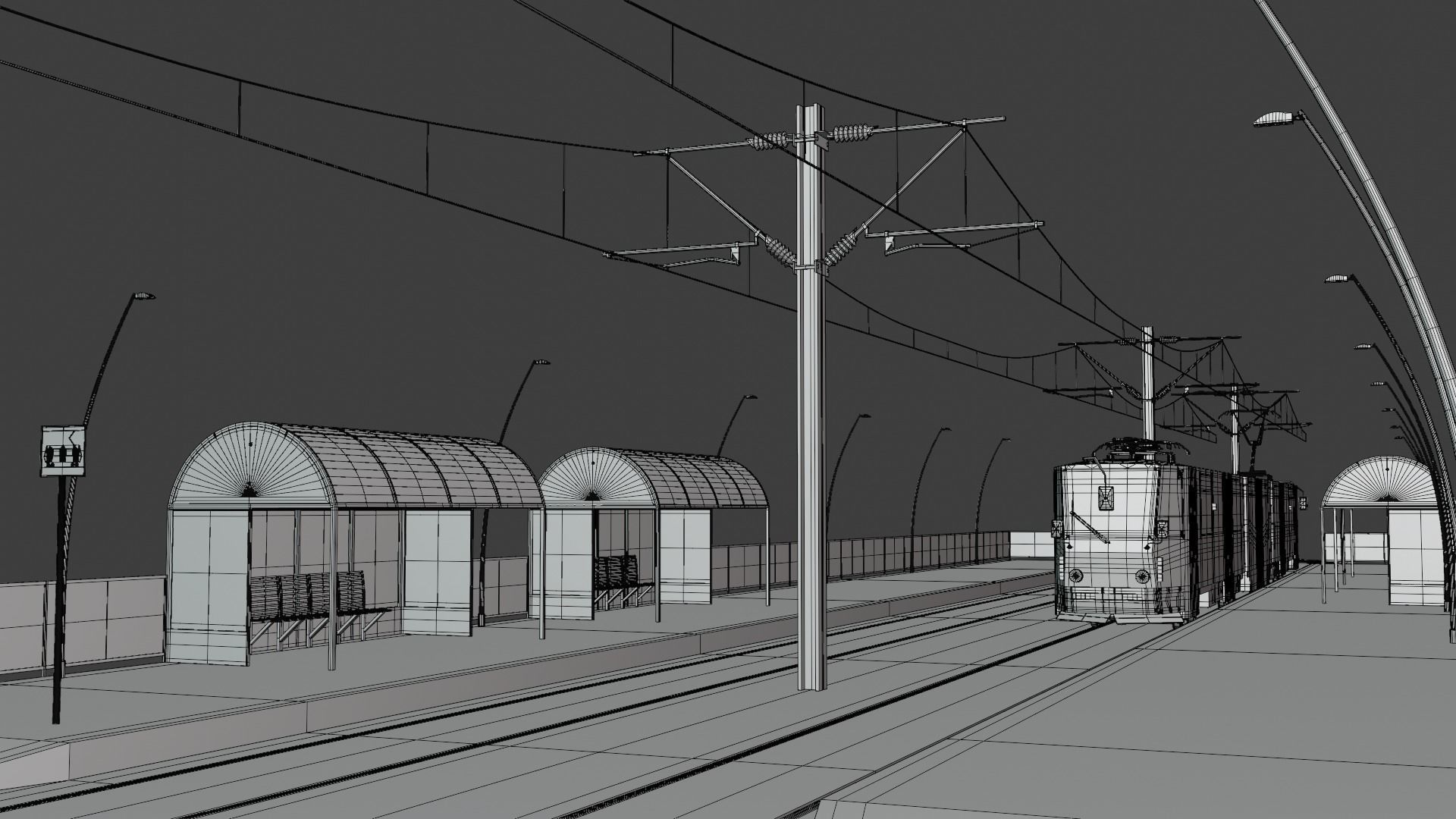 KT8D5 tram stop 3D model_1