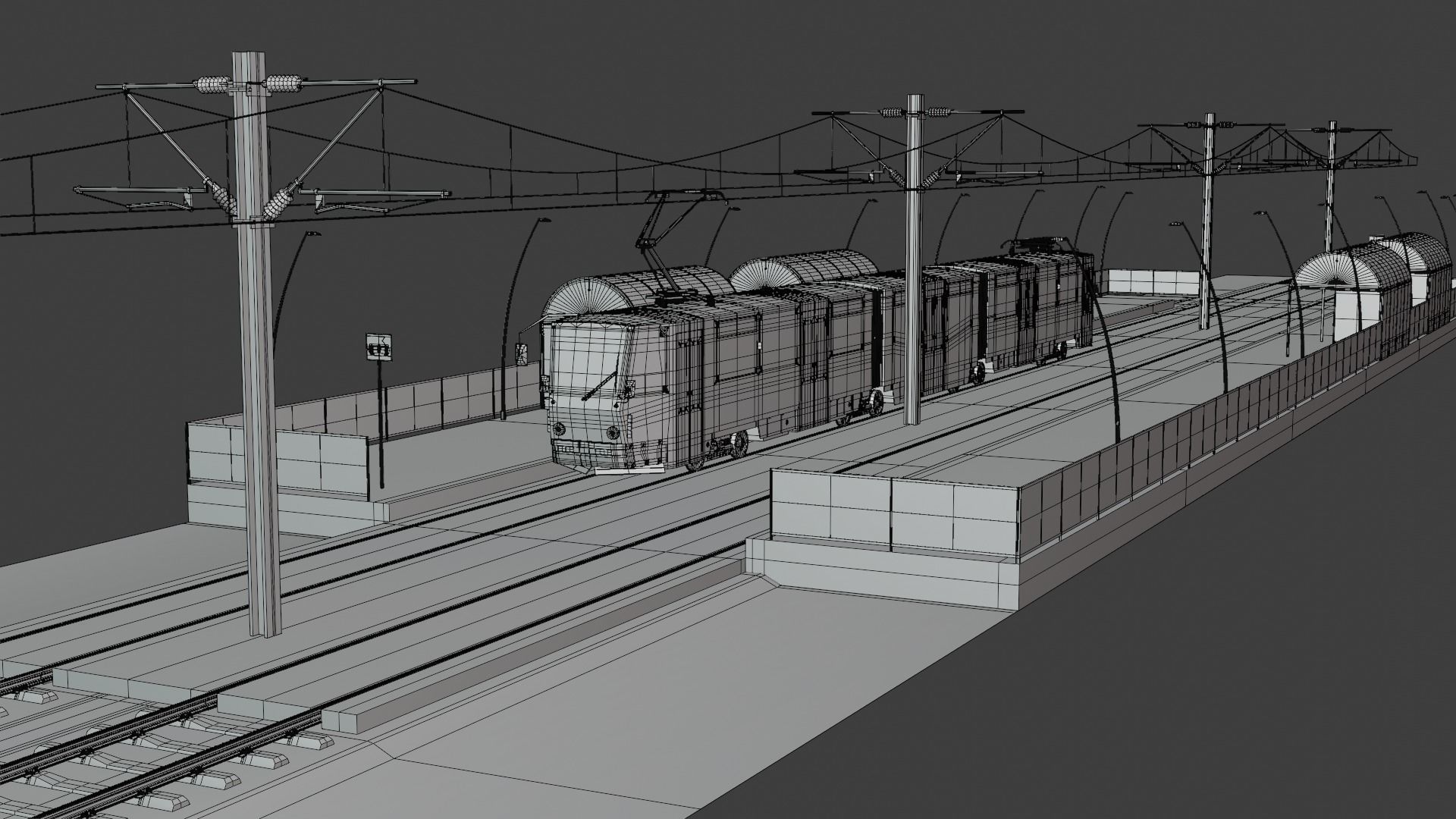 KT8D5 tram stop 3D model_7