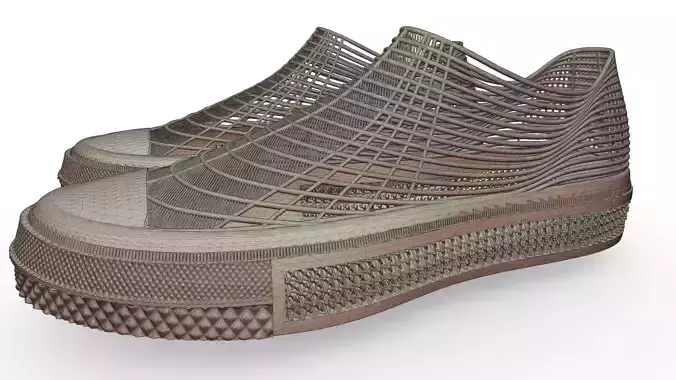 UNISEX CONVERSE 3D PRINTED SHOES SIZE 44