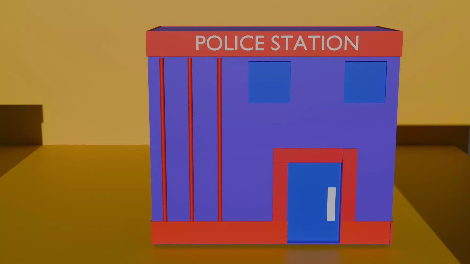 Low poly building asset pack Free low-poly 3D model_0