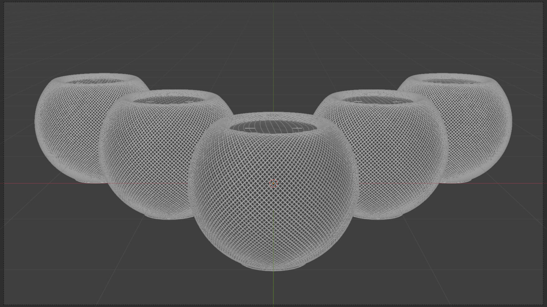 Apple HomePod Mini With Detailed Interior 3D model_4