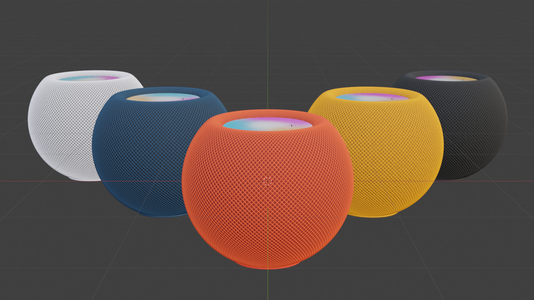 Apple HomePod Mini With Detailed Interior 3D model_5
