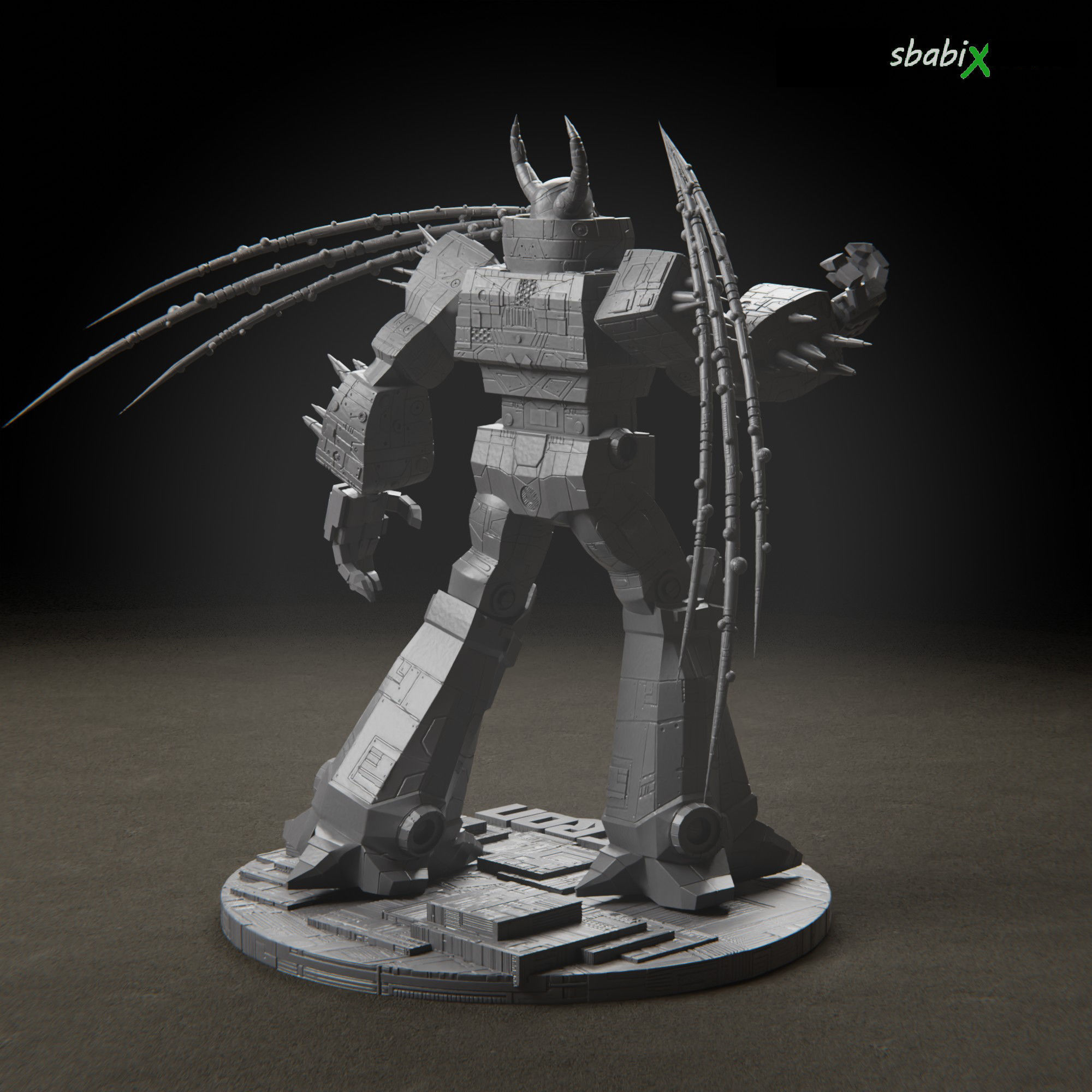 Unicron Villian from Transformers 80s  Stl 3d model-best quality 3D print model_3