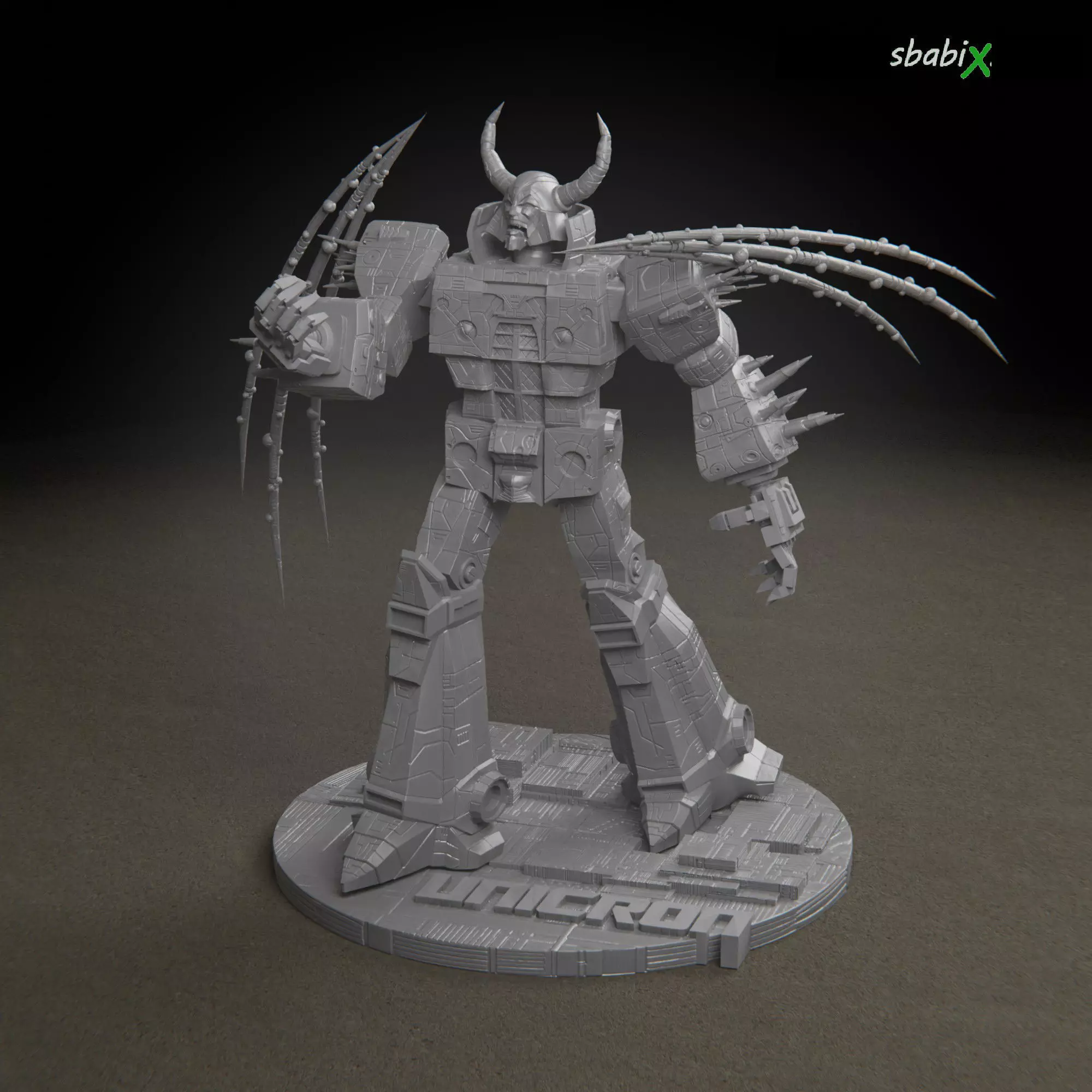 Unicron Villian from Transformers 80s  Stl 3d model-best quality 3D print model_0