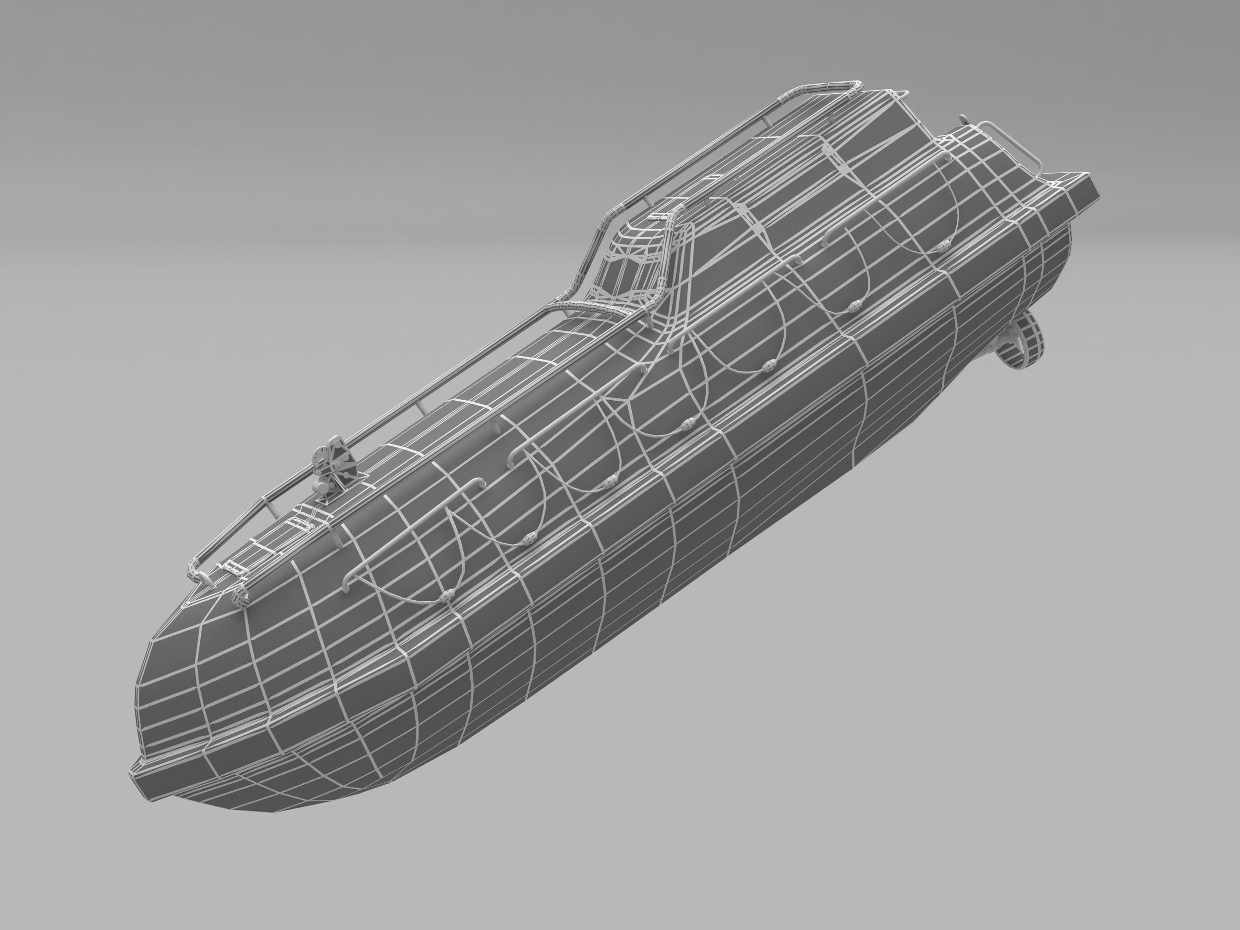 Freefall lifeboat 3D model_9