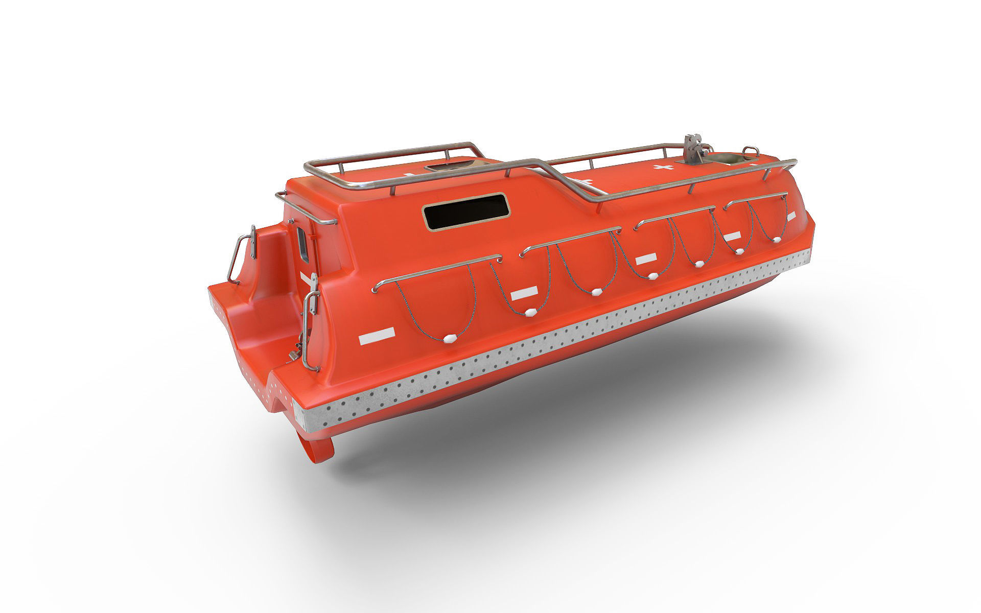 Freefall lifeboat 3D model_6