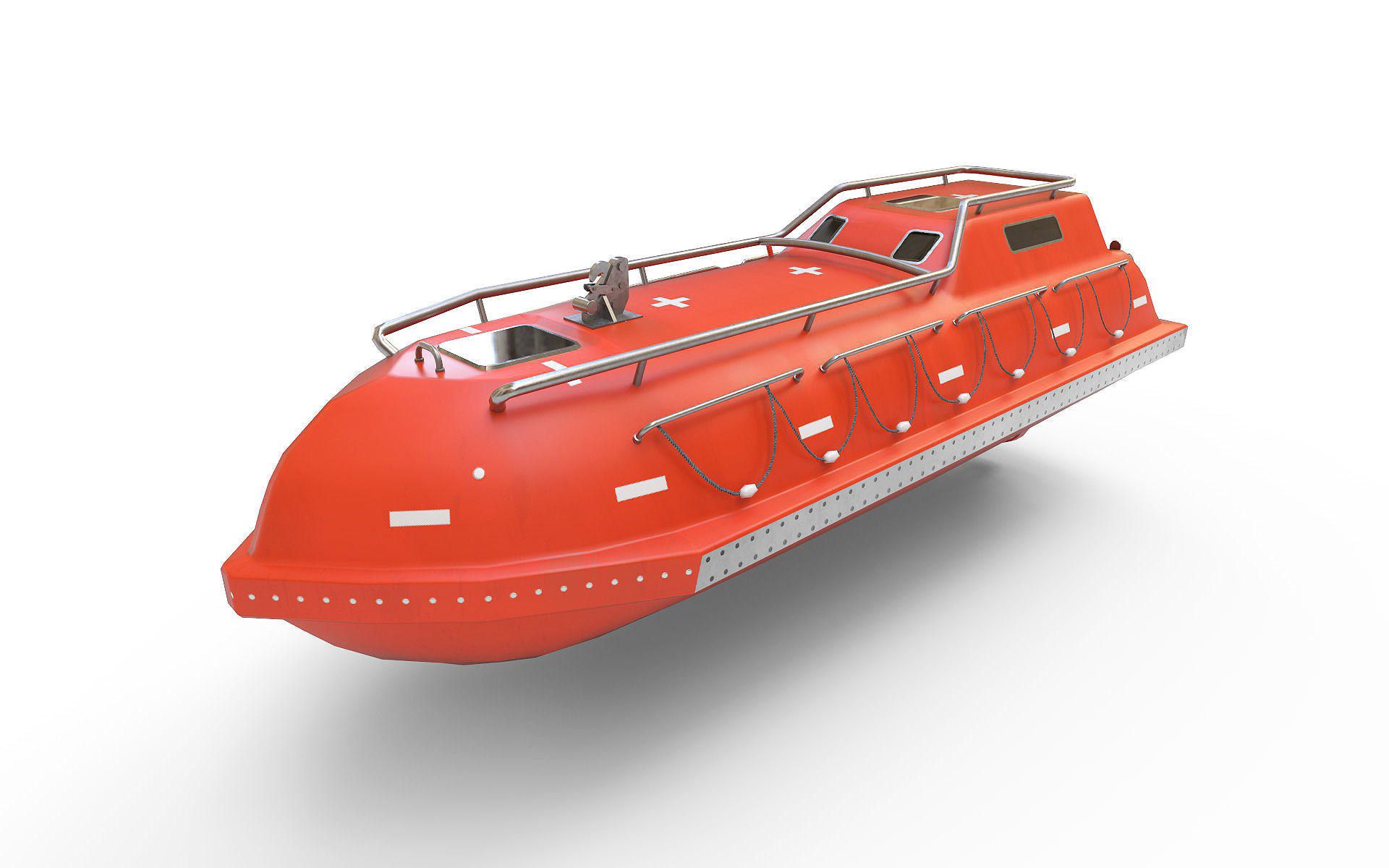 Freefall lifeboat 3D model_5
