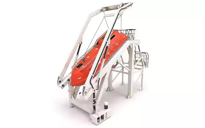 Freefall lifeboat 3D model