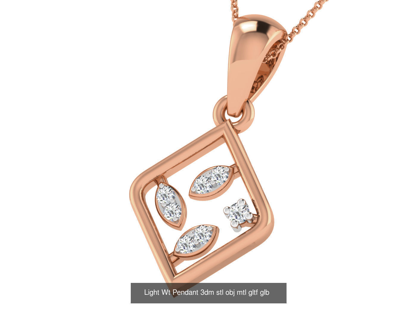 37 Light Wt Pendant 3dm stl obj mtl gltf glb renders details 3D Model Collection_21