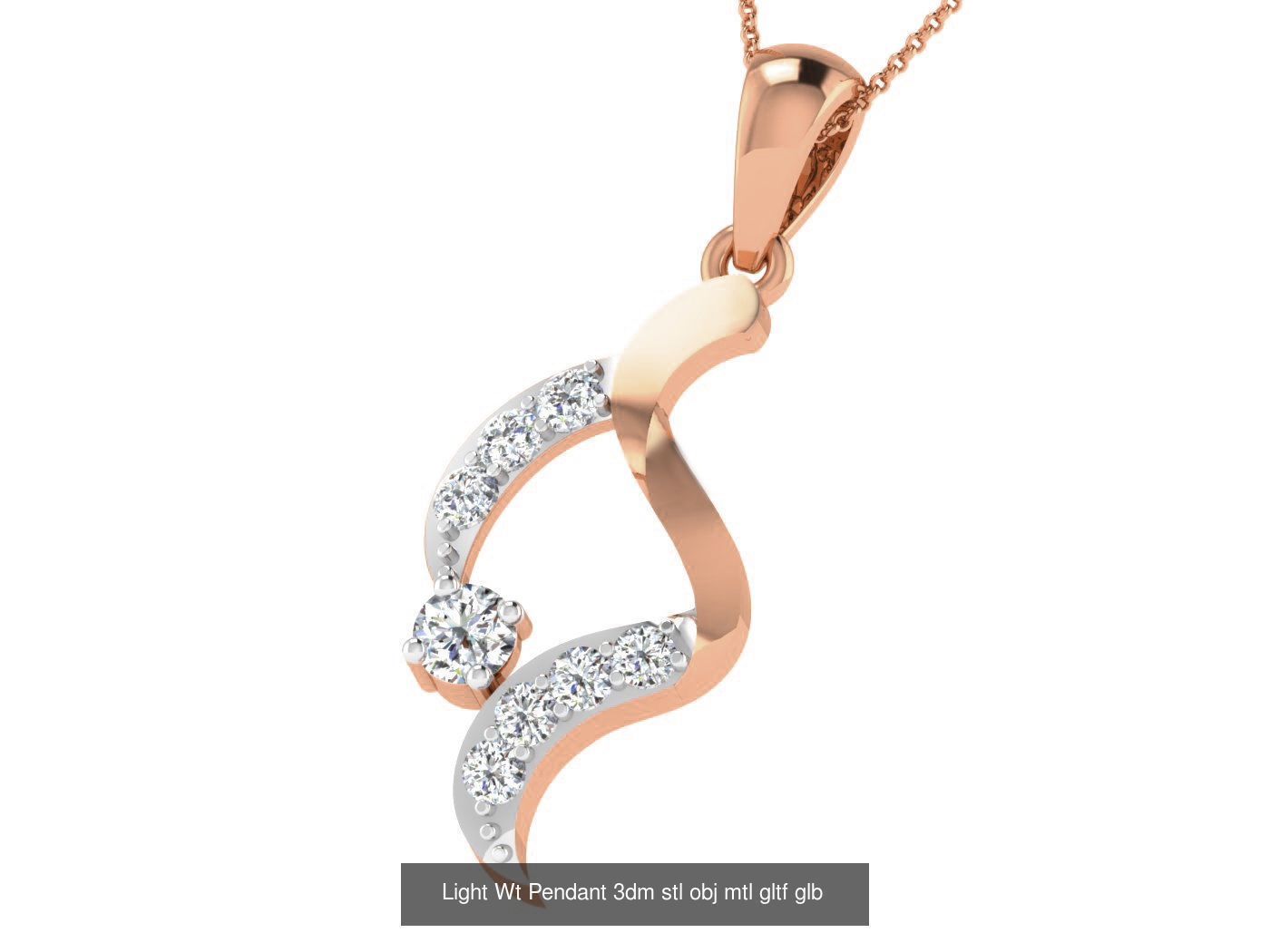 37 Light Wt Pendant 3dm stl obj mtl gltf glb renders details 3D Model Collection_16