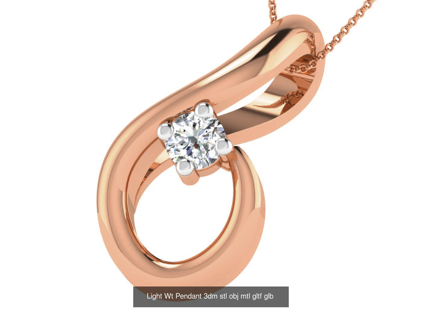 37 Light Wt Pendant 3dm stl obj mtl gltf glb renders details 3D Model Collection_15