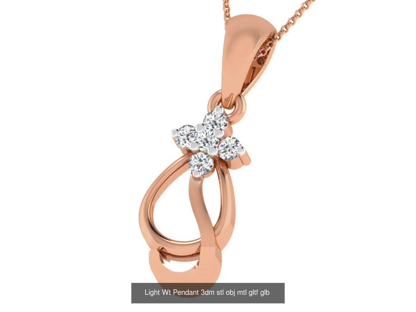 37 Light Wt Pendant 3dm stl obj mtl gltf glb renders details 3D Model Collection_9