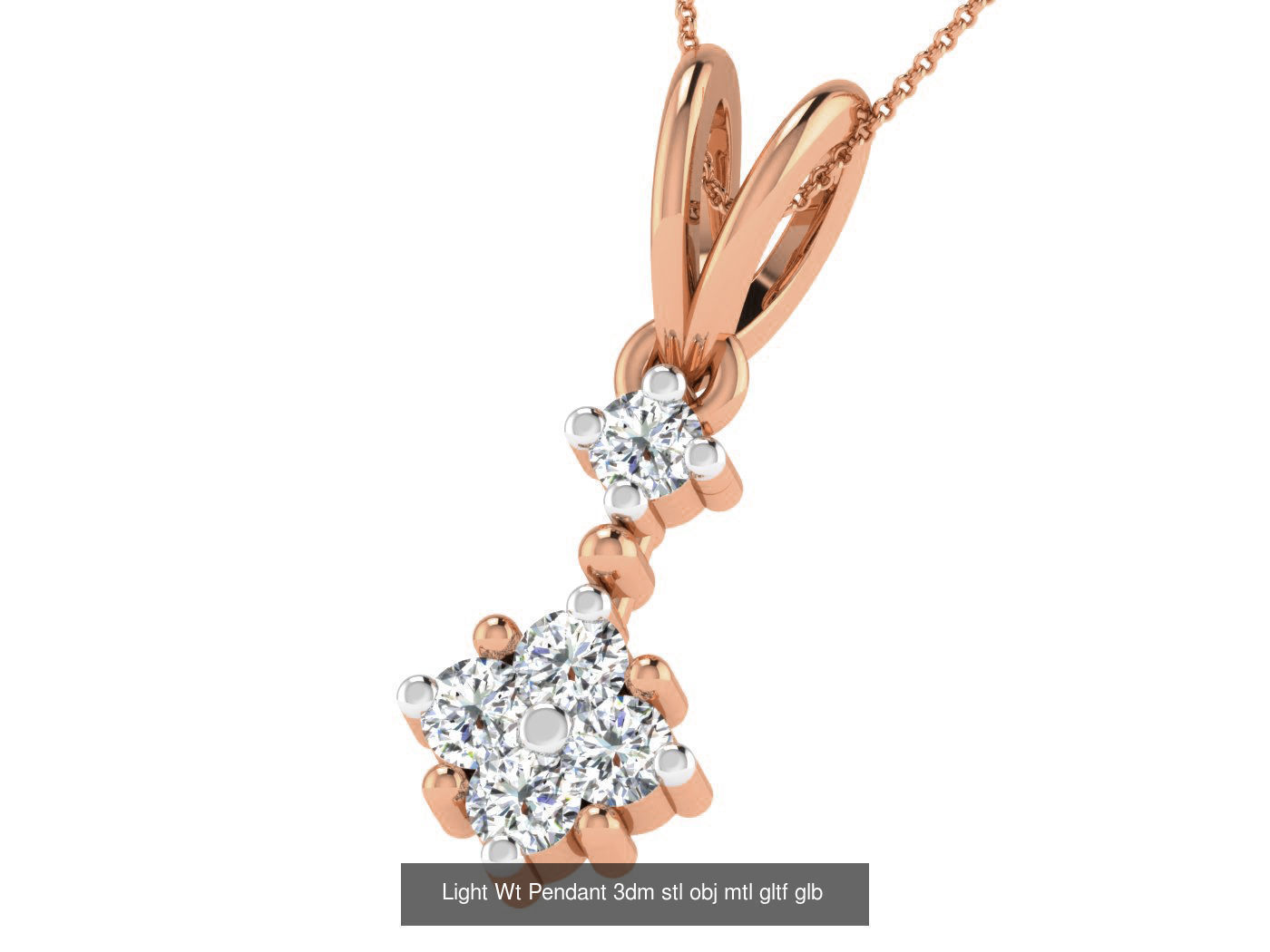 37 Light Wt Pendant 3dm stl obj mtl gltf glb renders details 3D Model Collection_28