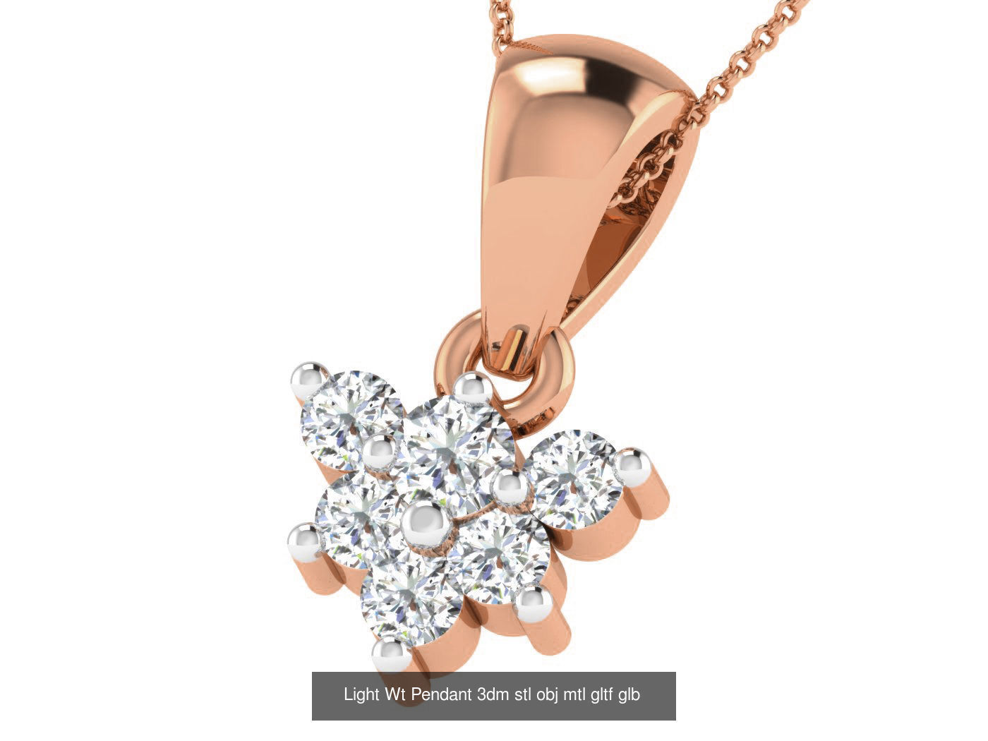 37 Light Wt Pendant 3dm stl obj mtl gltf glb renders details 3D Model Collection_12