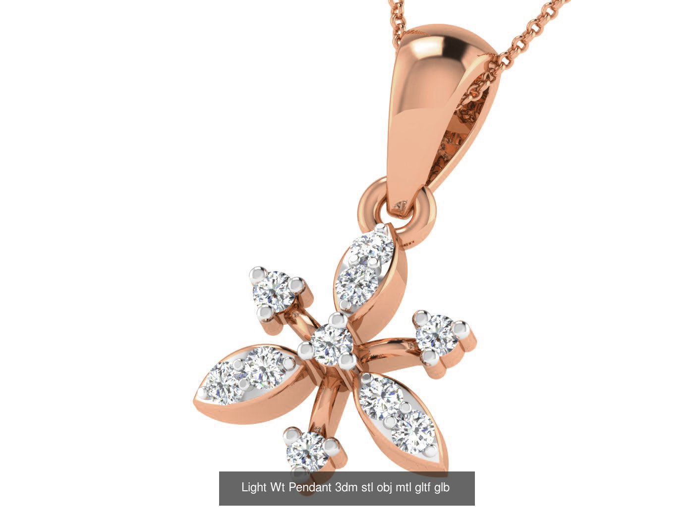 37 Light Wt Pendant 3dm stl obj mtl gltf glb renders details 3D Model Collection_27