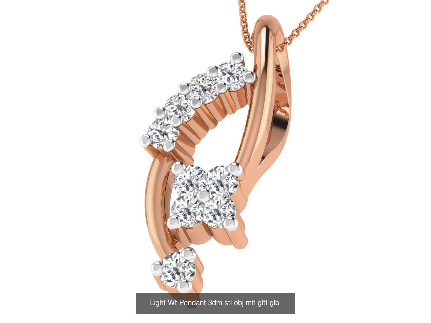 37 Light Wt Pendant 3dm stl obj mtl gltf glb renders details 3D Model Collection_17