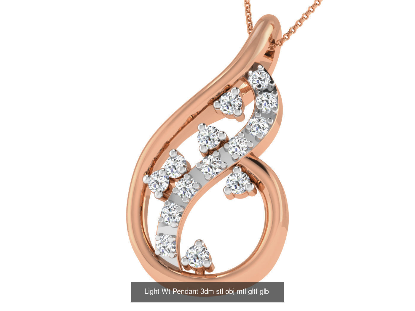 37 Light Wt Pendant 3dm stl obj mtl gltf glb renders details 3D Model Collection_2