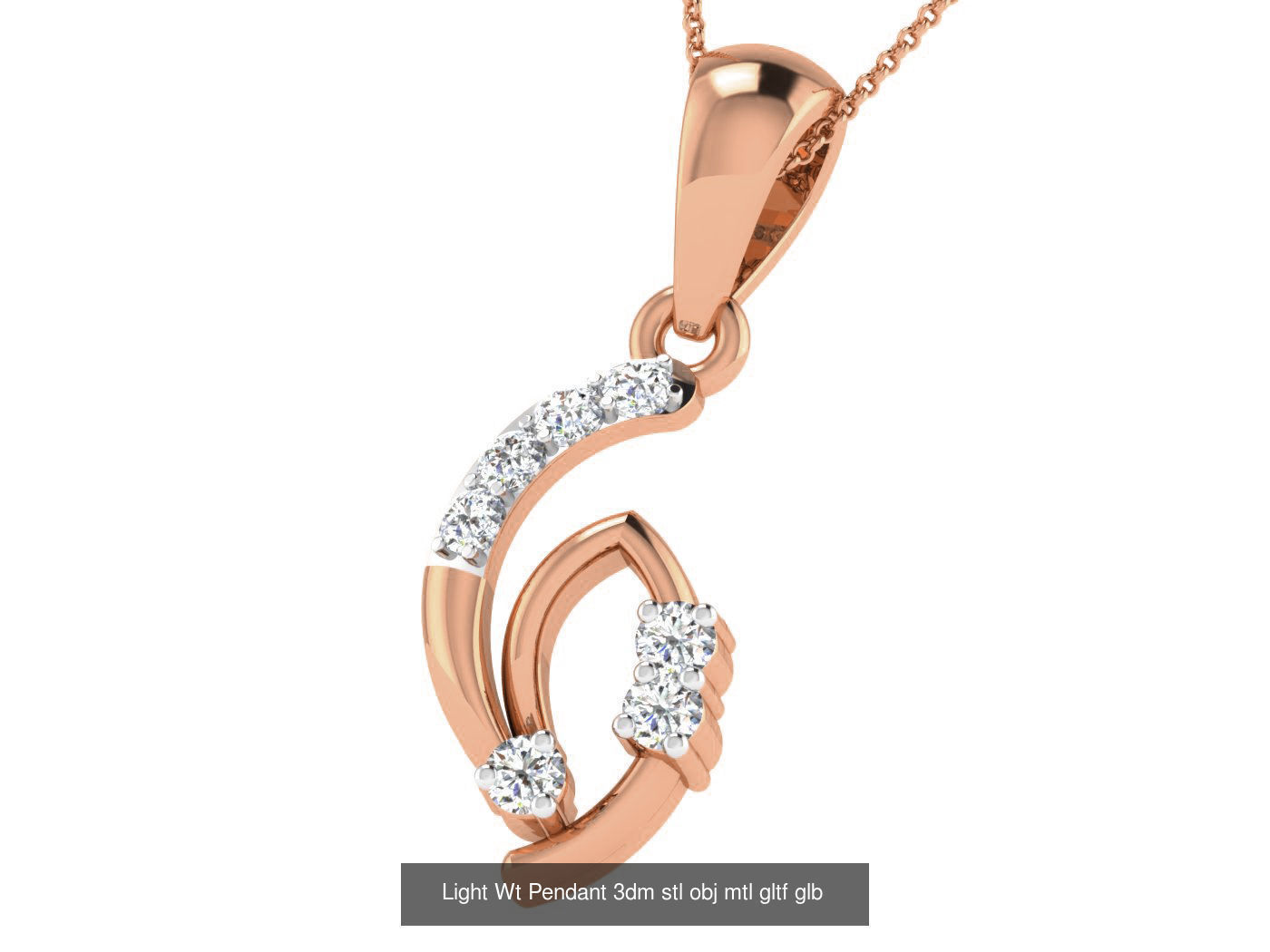 37 Light Wt Pendant 3dm stl obj mtl gltf glb renders details 3D Model Collection_30