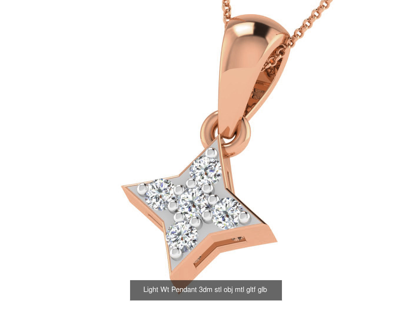 37 Light Wt Pendant 3dm stl obj mtl gltf glb renders details 3D Model Collection_26