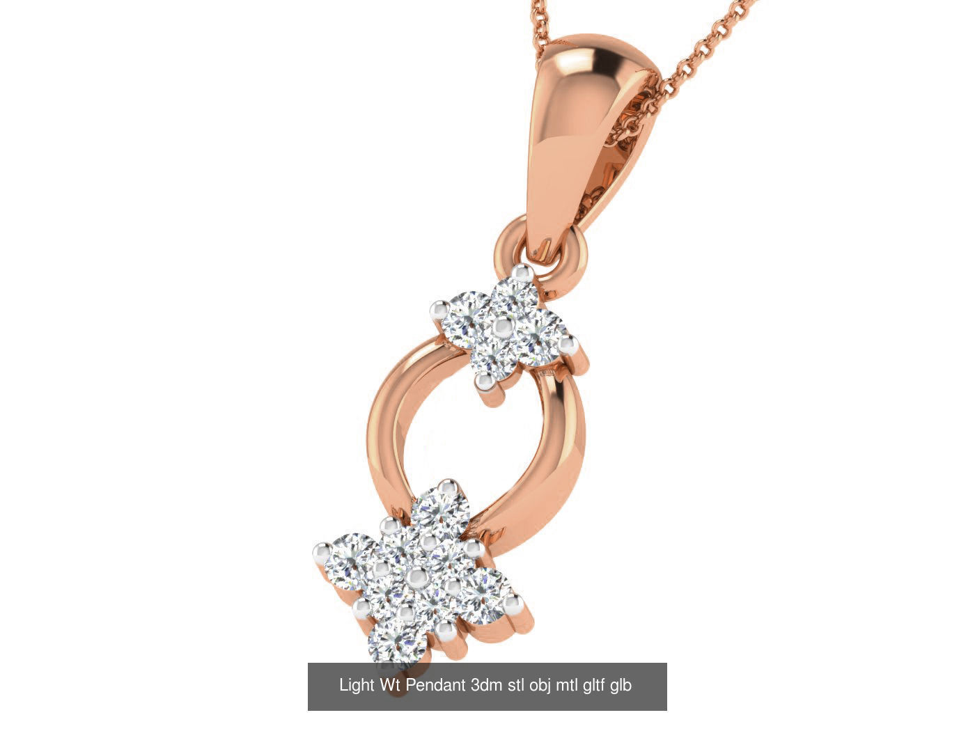 37 Light Wt Pendant 3dm stl obj mtl gltf glb renders details 3D Model Collection_13