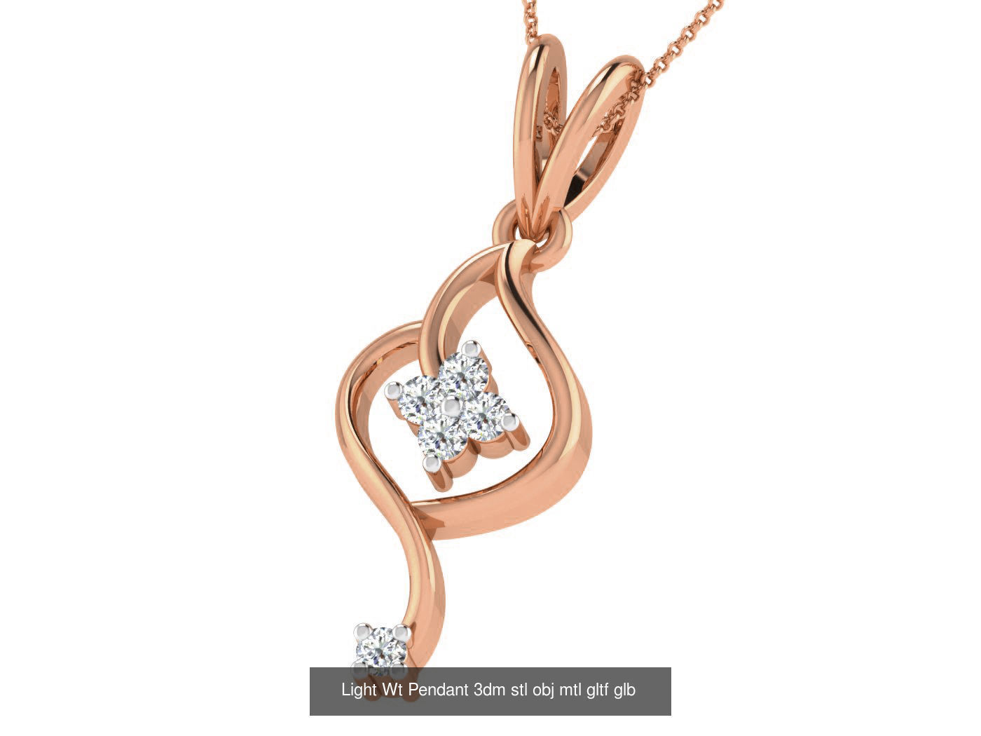 37 Light Wt Pendant 3dm stl obj mtl gltf glb renders details 3D Model Collection_22