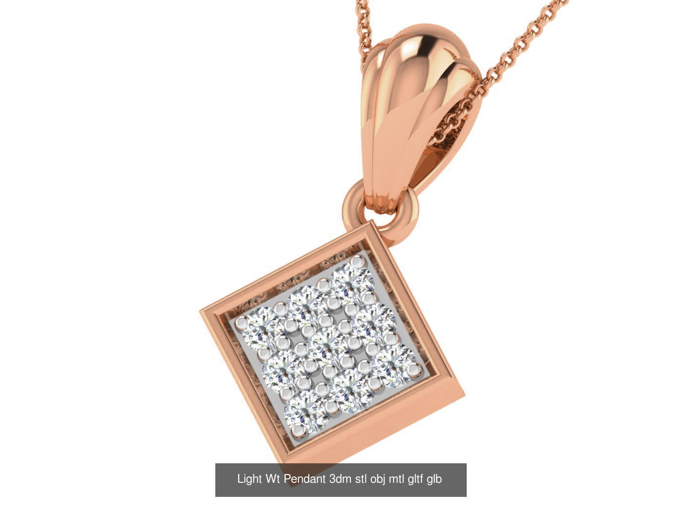 37 Light Wt Pendant 3dm stl obj mtl gltf glb renders details 3D Model Collection_7