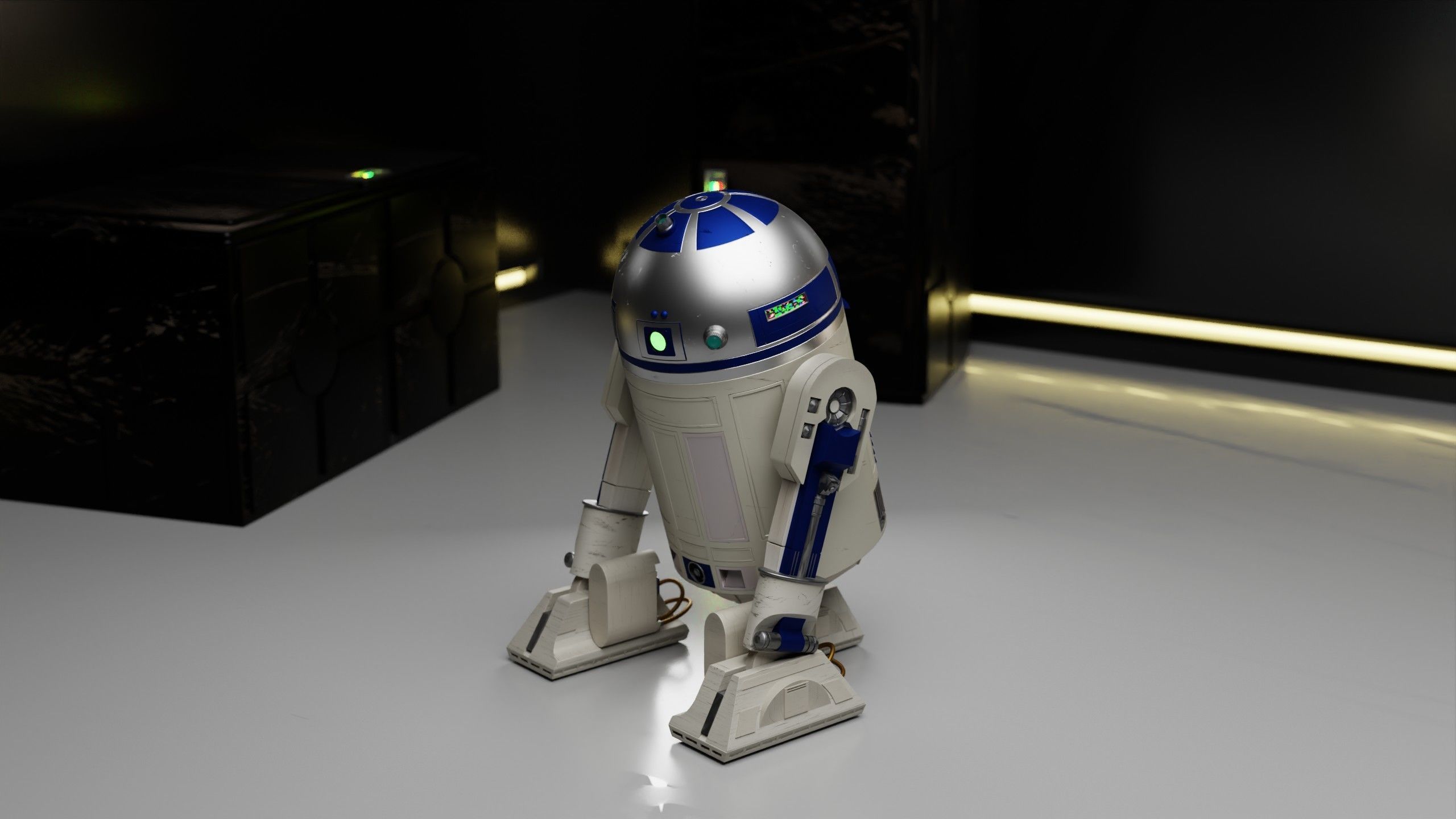 Droid R2d R2D2 Star Wars Droid 3D model | CGTrader