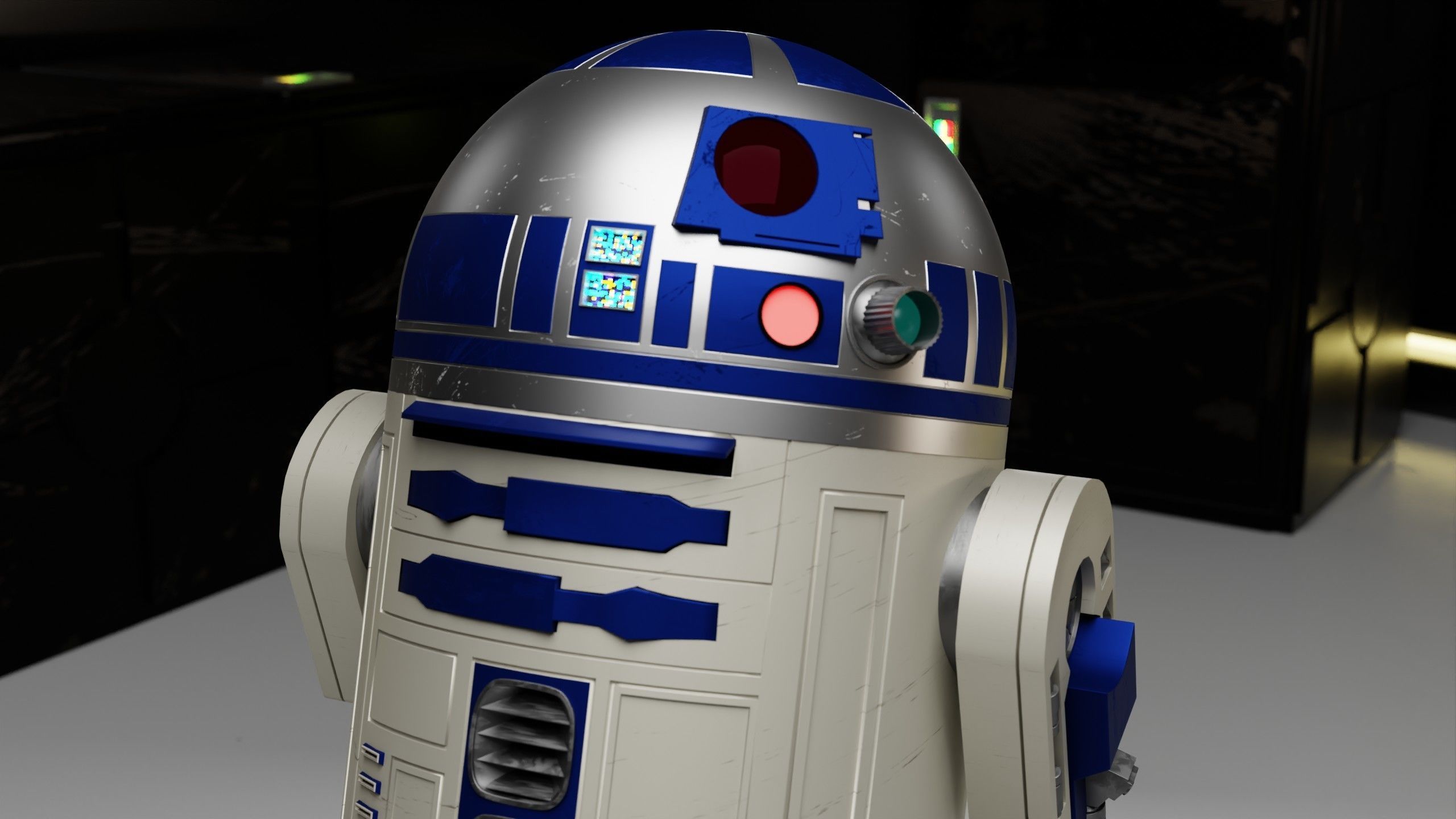 Droid R2d R2D2 Star Wars Droid 3D model | CGTrader