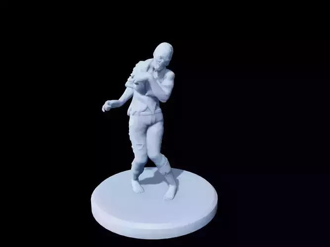Female Zombie Miniature 