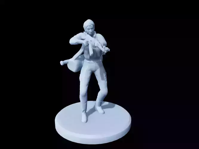 Female Survivor Assault Rifle Miniature 