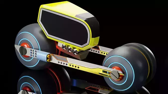 Sci-Fi Vehicle Free 3D Model Free 3D model