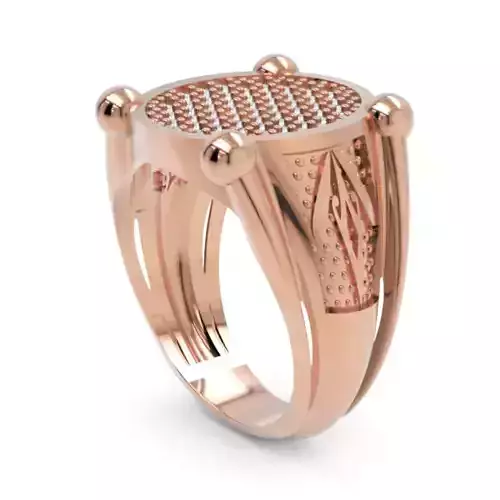 Men Diamond Ring  3D Printable Ornamental Jewelry Design 3D print model