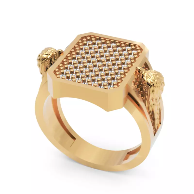 Men Ring 3D-Printable Modern Jewelry Design 3D print model_0