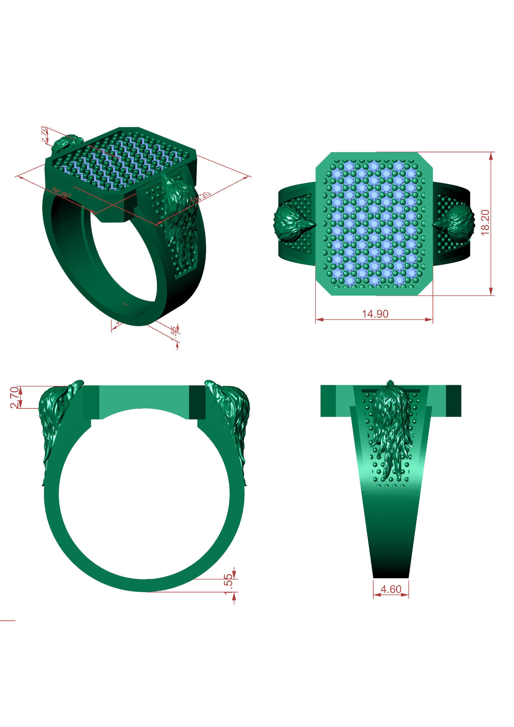 Men Ring 3D-Printable Modern Jewelry Design 3D print model_7