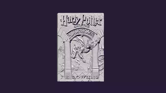 Harry Potter and the Philosophers Stone cover bas-relief