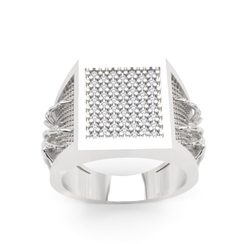 Men Diamond Ring 3D Printable Ornamental Jewelry Design 3D print model_5