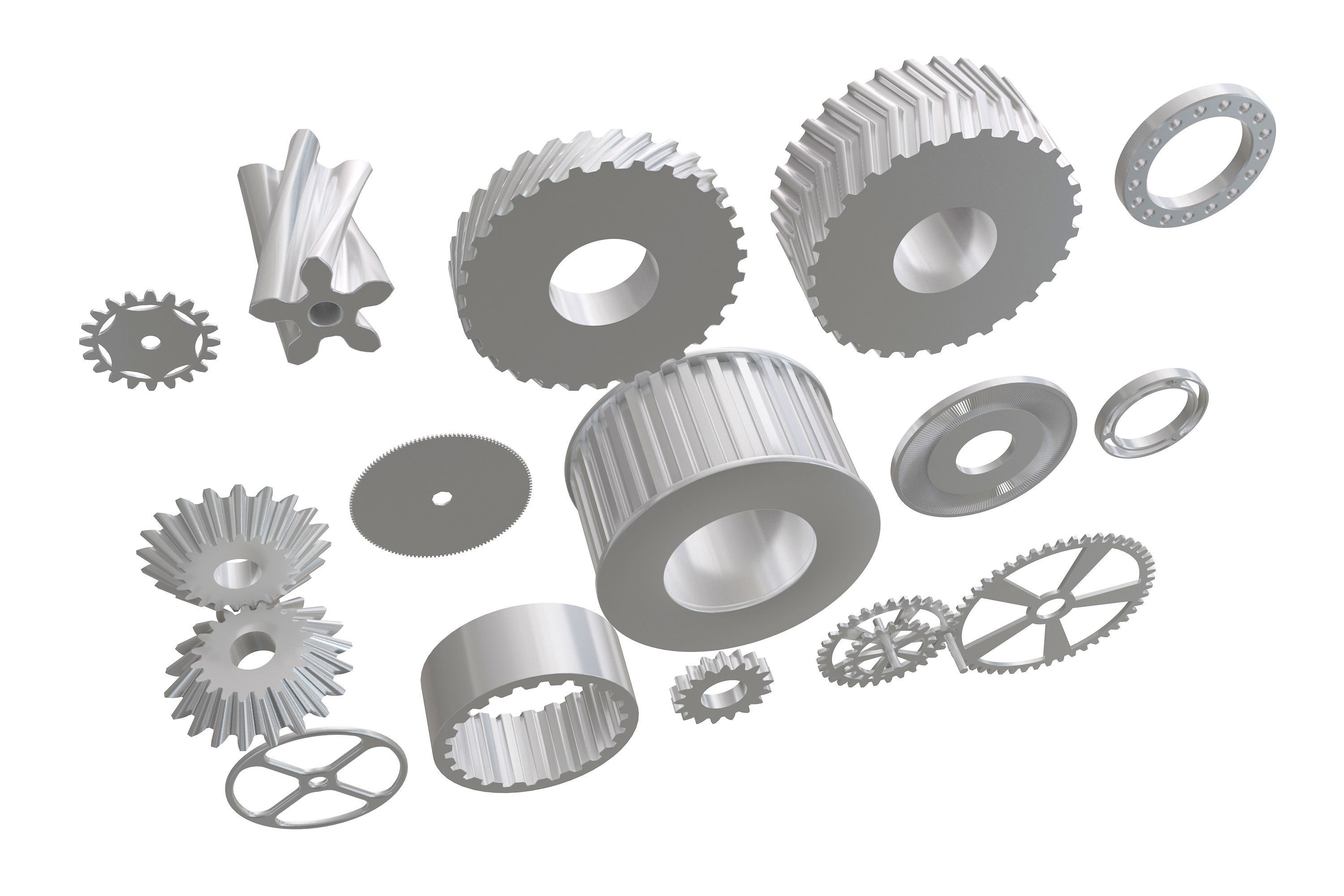Cogwheel Objects Clutches Gears  3D model_5