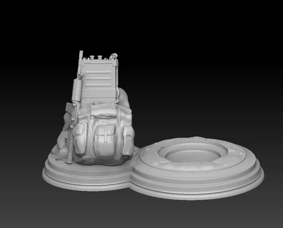 Veteran Drink Holder Free 3D print model_0