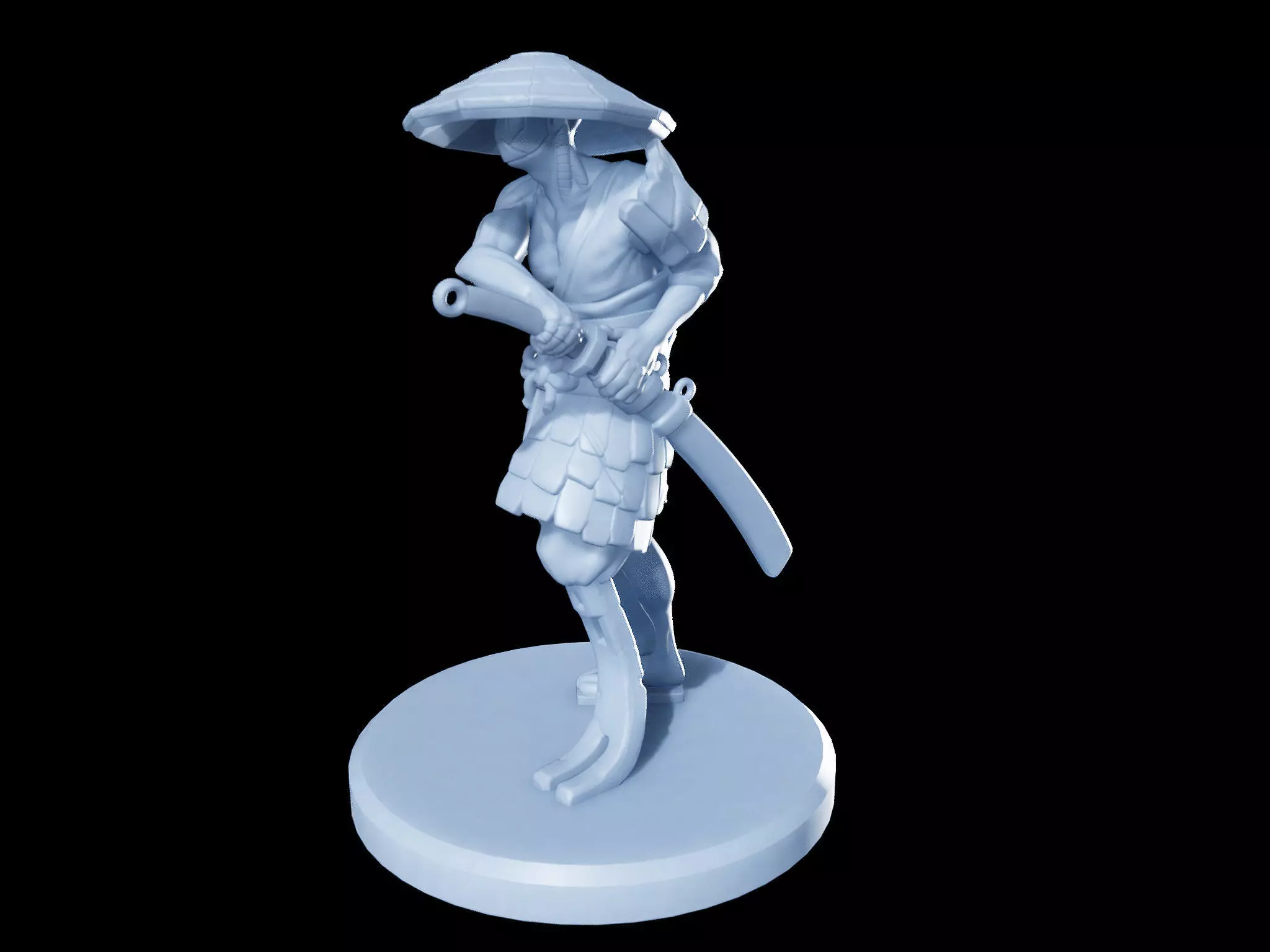Wasteland Samurai Miniature 3D print model