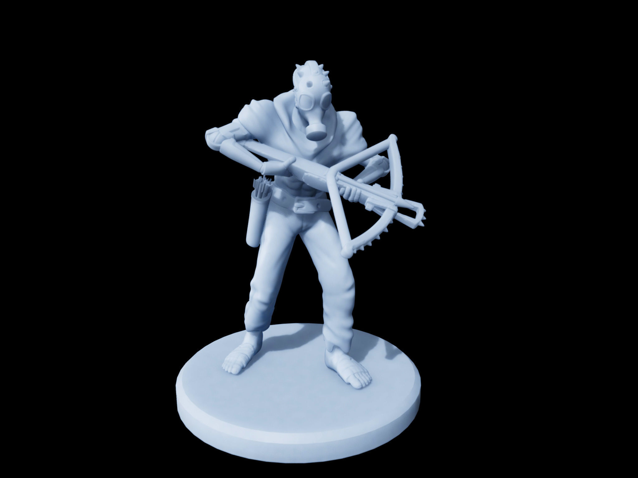 Sand Warrior Crossbow Miniature 3D model 3D printable CGTrader