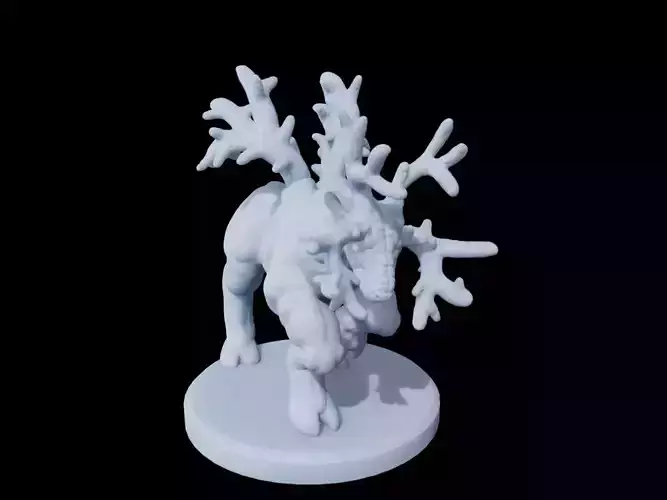 Mutant Deer Horned Monstrosity Miniature 