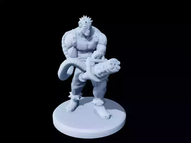Chaingun Mutant Miniature 3D print model