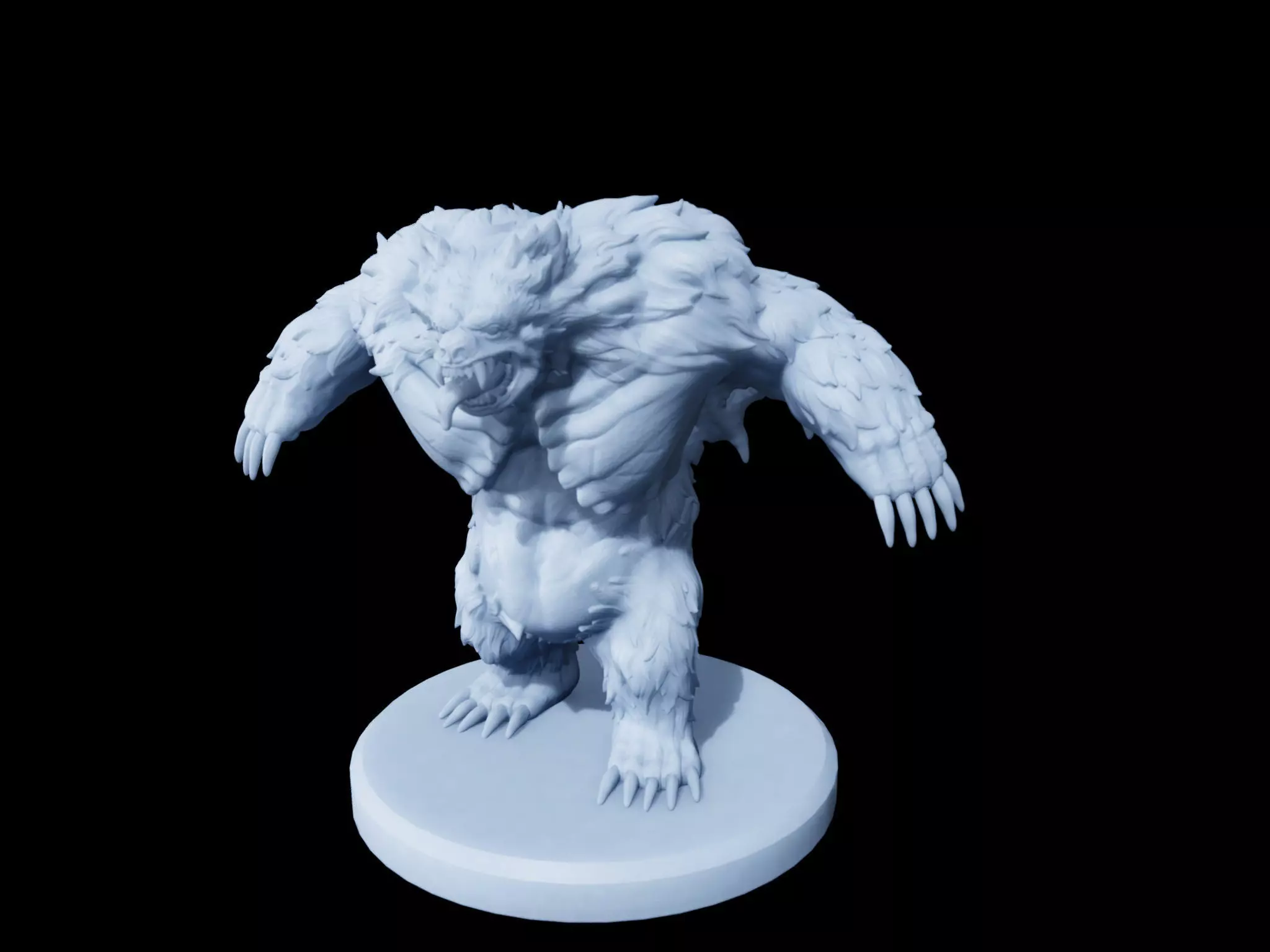 Mutant Batbear Miniature 3D print model