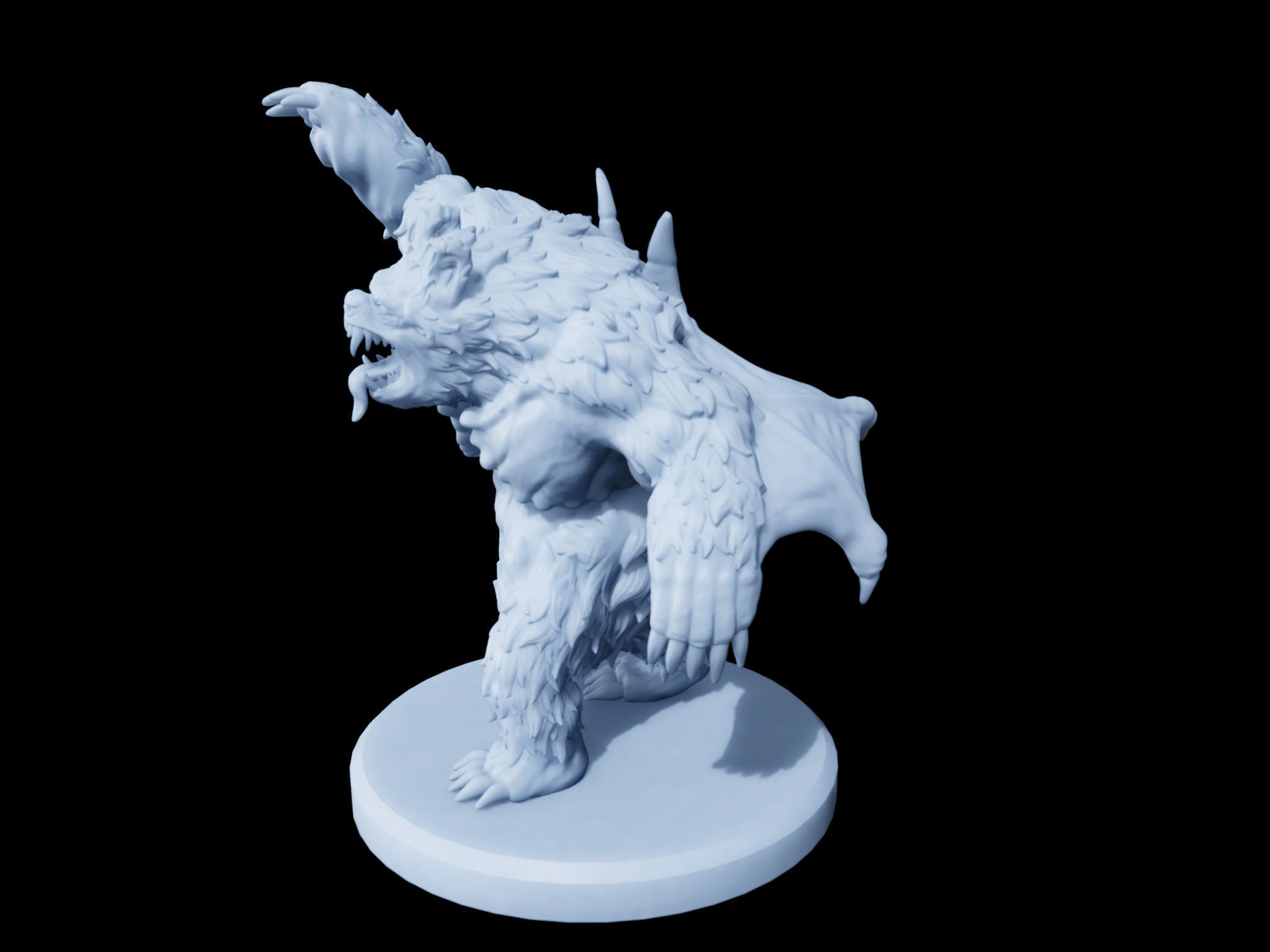 Mutant Bearbat Miniature 3D print model_2
