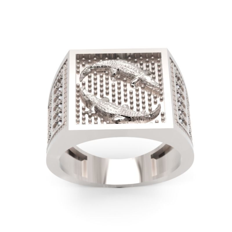 Men Diamond Ring 3D Printable Ornamental Jewelry Design 3D print model_2